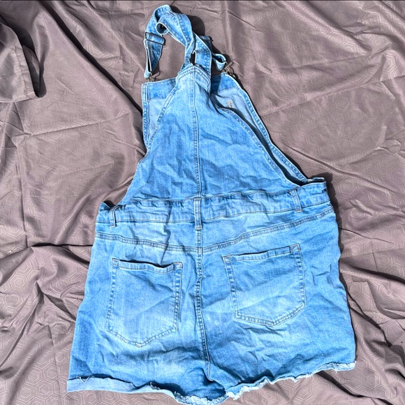Forever 21 Short Denim Jean Overalls 3XL - Picture 5 of 5